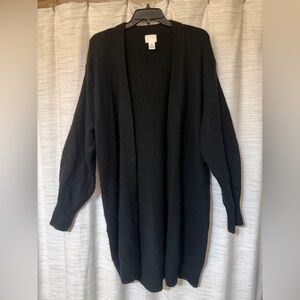 H&M Black Long Cardigan